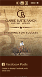 Mobile Screenshot of clarkebutteranch.com